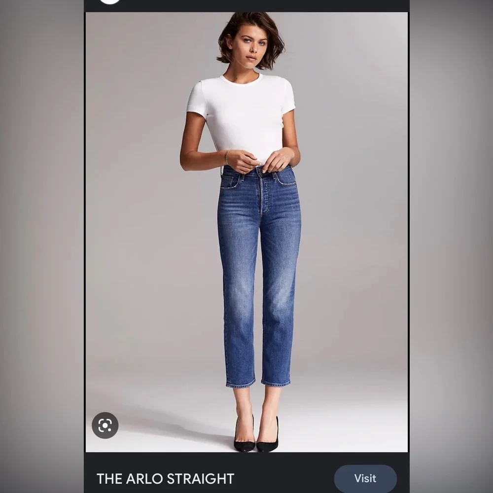 Denim Forum Arlo High Rise Straight - Size 25 - Picture 1 of 6